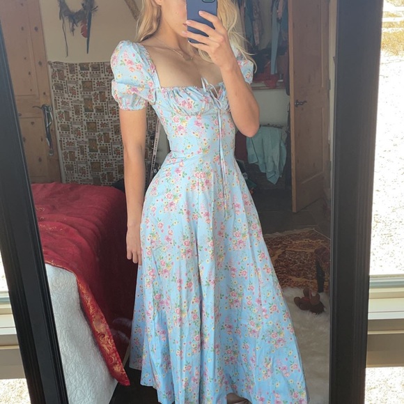 SOLD Blue tallulah corset dress - Picture 1 of 4